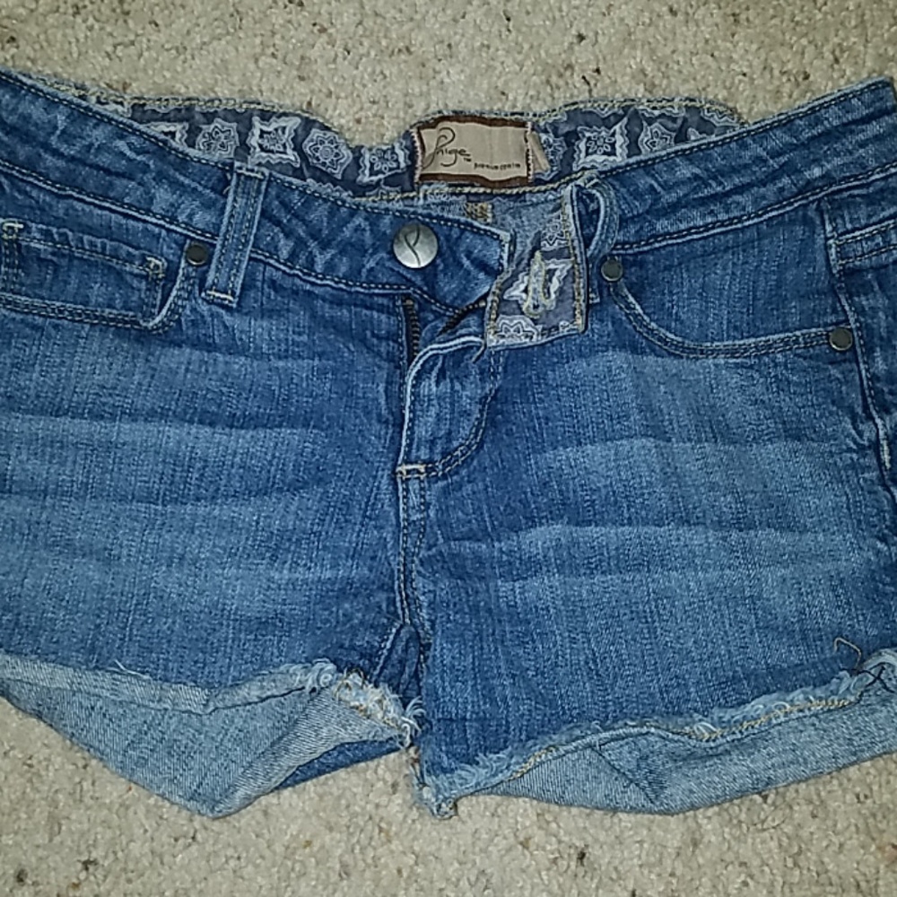 Paige denim cut off shorts